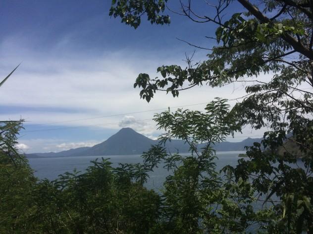 My view of the volcano from Panajachel.