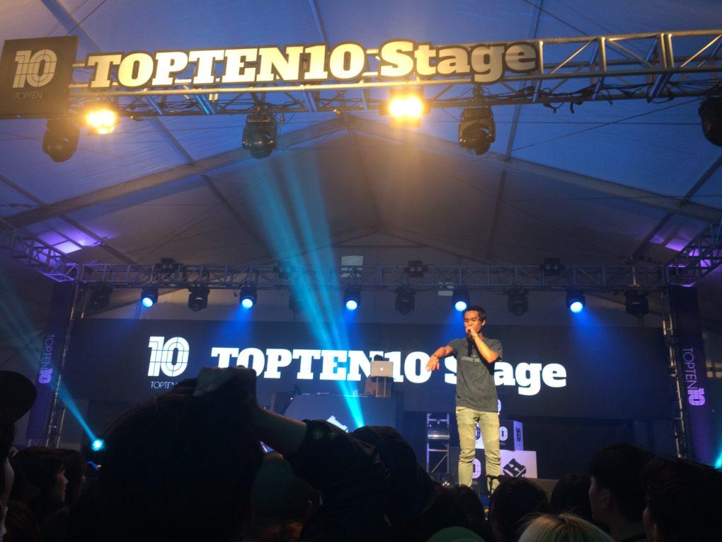 Korean hip hop or K-pop concert.