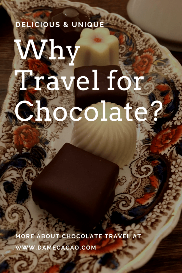 Finding amazing chocolate in surprising places is reason enough to travel. But chocolate is so much more all-consuming than the sugar-high you get from eating Cadbury Cream Eggs in England. Chocolate travel is a trip with an impact. Learn more about how at damecacao.com. | #travel #chocolate #chocolat #why #asia #africa #america #unique trip #ideas #around #the #world #rtw #europe #cacao #cocoa #plantations #farms #carribean #makers #factories #factory #foodie #food