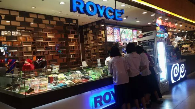 Royce Chocolate storefront in a mall in Bangkok
