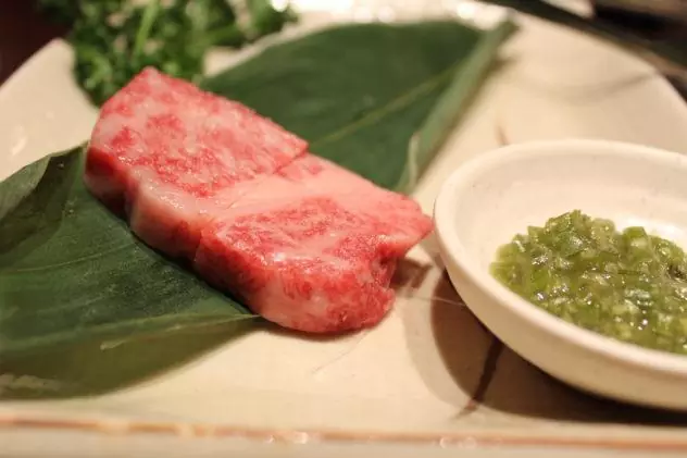 Affordable Kobe beef in Kobe meat closeup