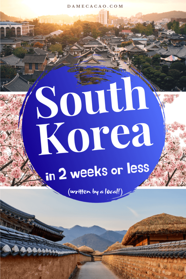 Korea Itinerary pinterest pin 2