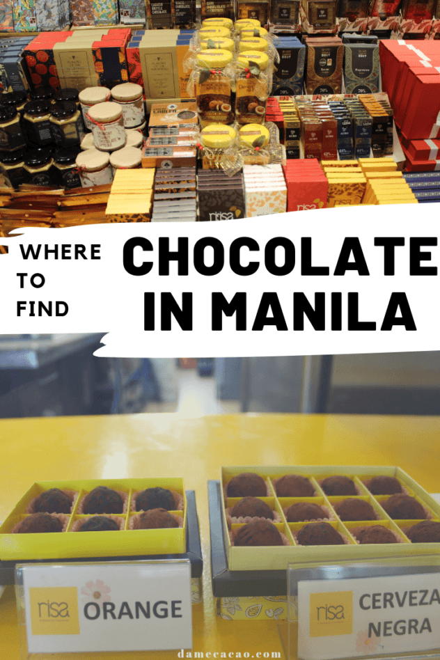 Manila Chocolate pinterest pin 1