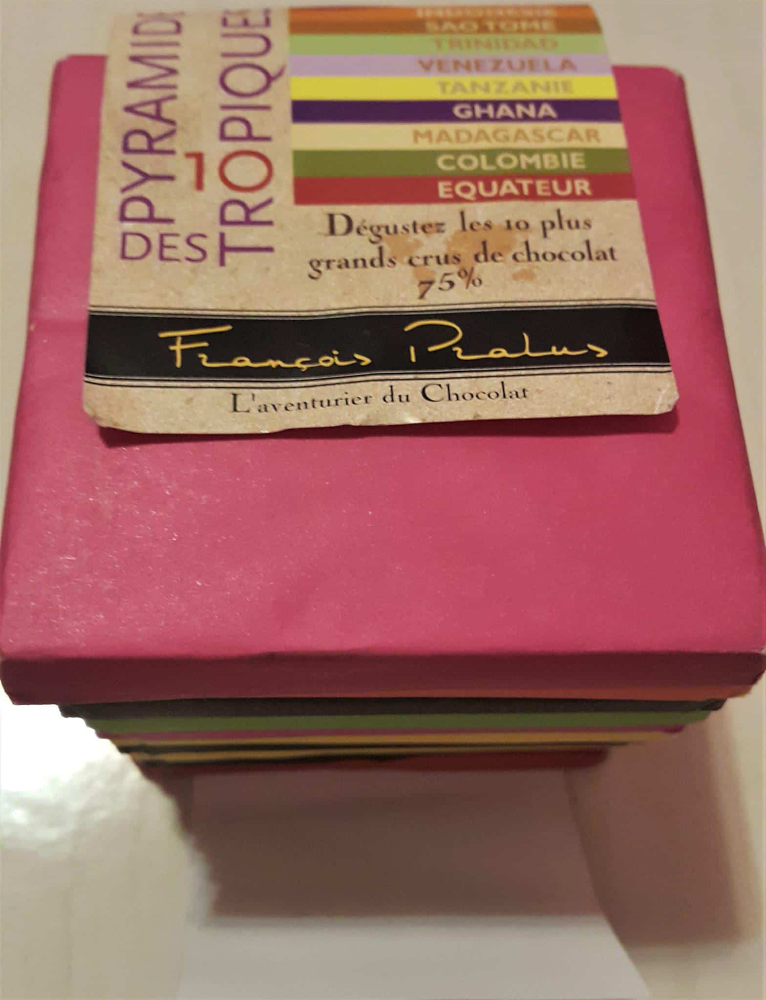 Francois Pralus Pyramid Tropicale 10 bars bean to bar french chocolate