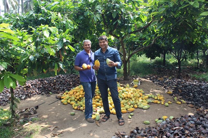 Owners Harish & Karthi of Regal Farms on one of their plantations.