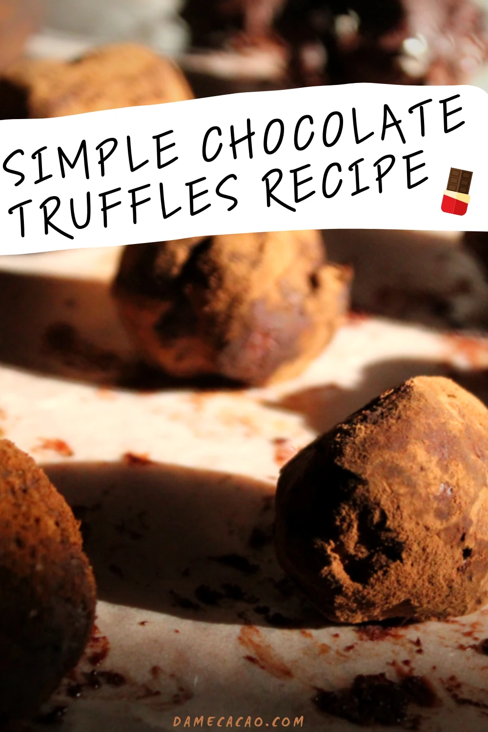 Truffles Recipe pinterest pin 2