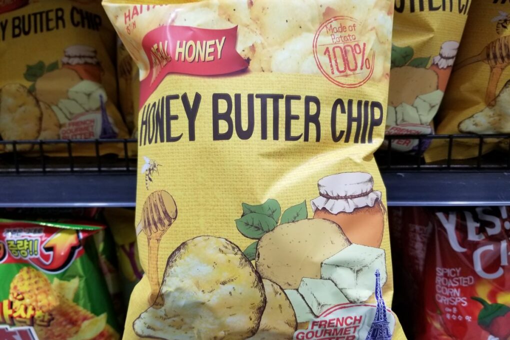 Haitai Calbee Honey Butter Chips.