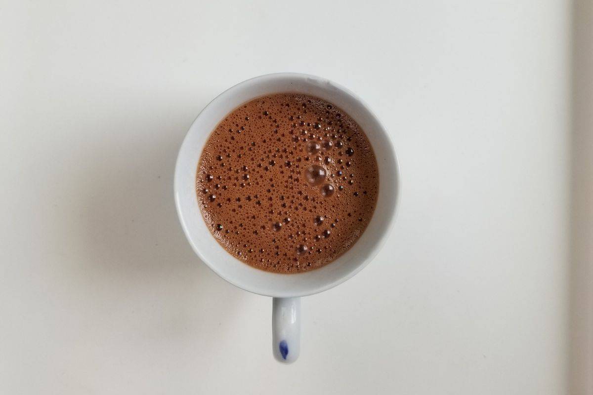 Acup of collagen rich hot chocolate