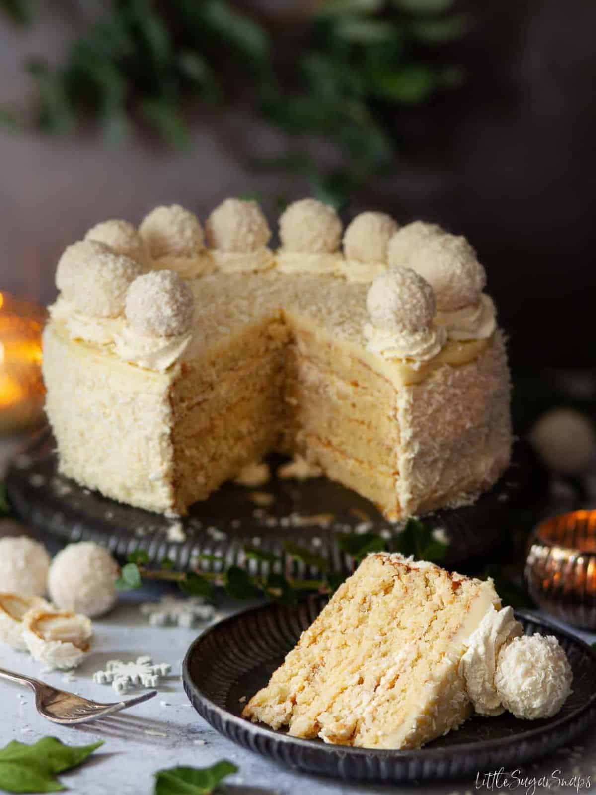 Raffaelo Torte Cake (Coconut and Almond Torte)