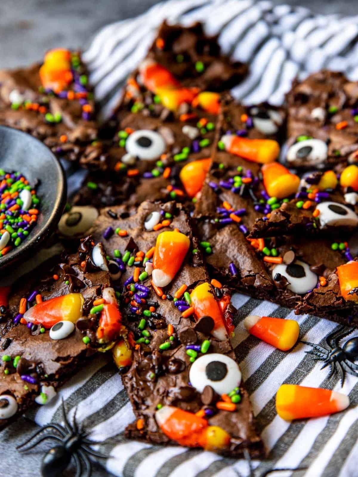 Halloween Brownie brittles. 