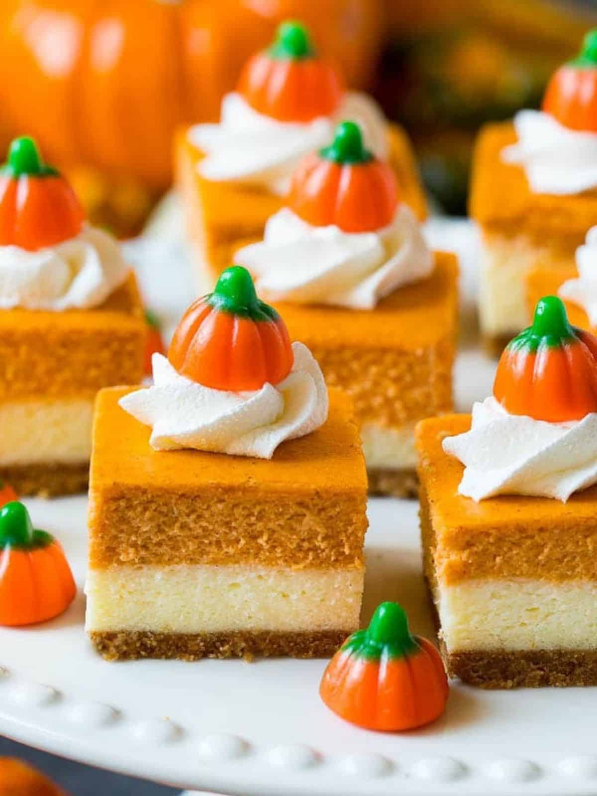 Pumpkin Cheesecake Bars.