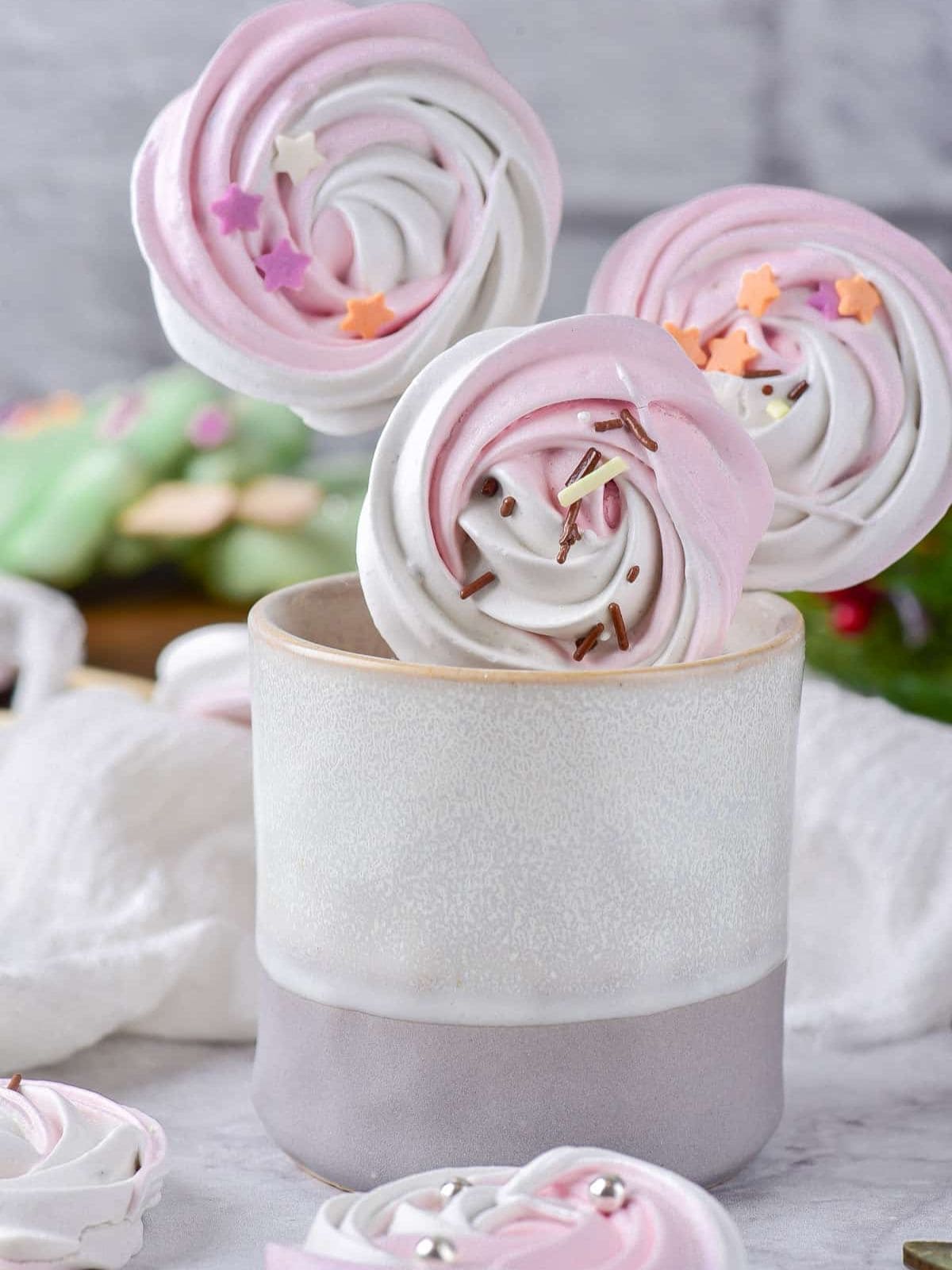 Meringue Lollipops.