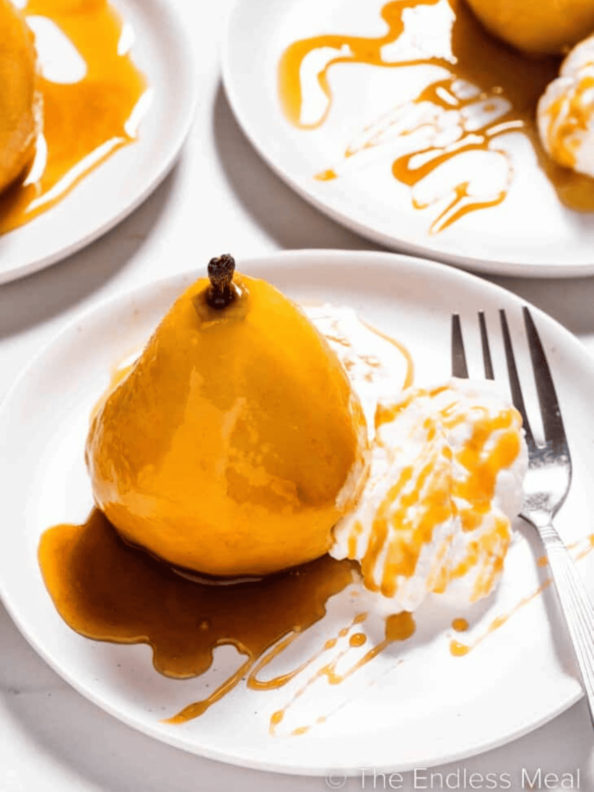 Fancy Dessert Amaretto Poached Pears