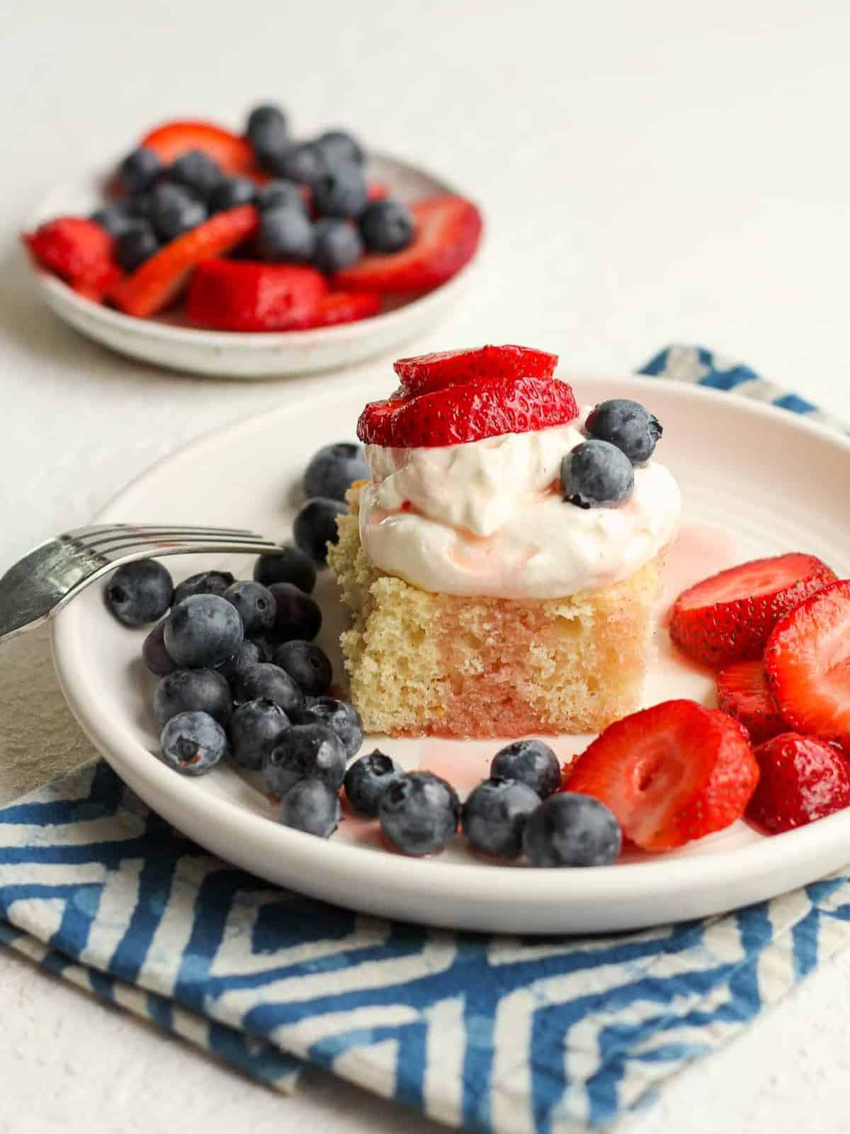 delectable buttermilk dessert with fresh strawberries, a heavenly strawberry shortcake treat.