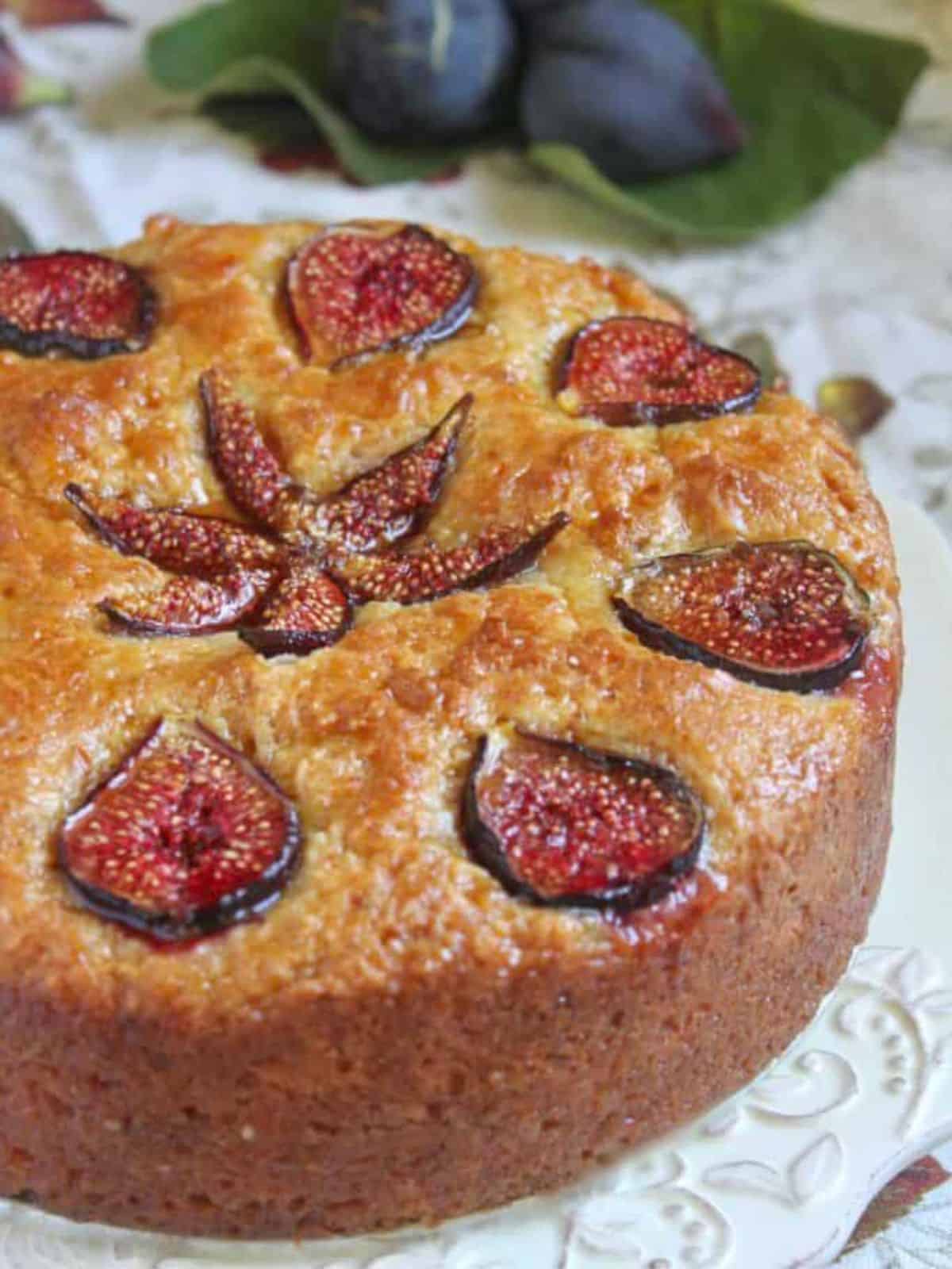 Fig Dessert Fig Cake With Orange And Brown Sugar Glaze
