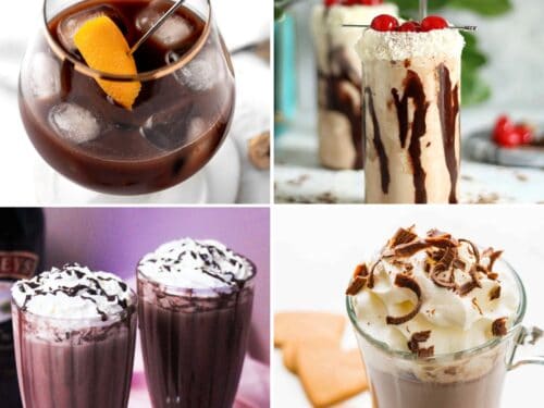 Chocolate Cocktail Recipes featured Image.