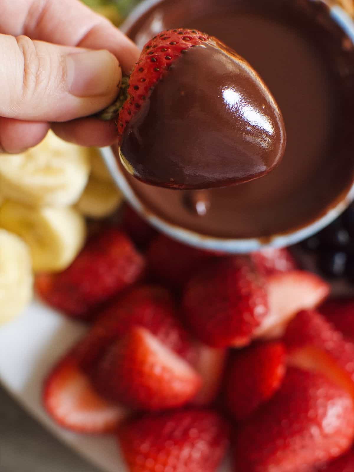 chocolate dipped strawberries.
